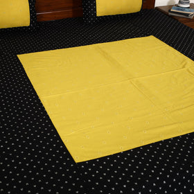 Black - jacquard patchwork cotton double bed cover