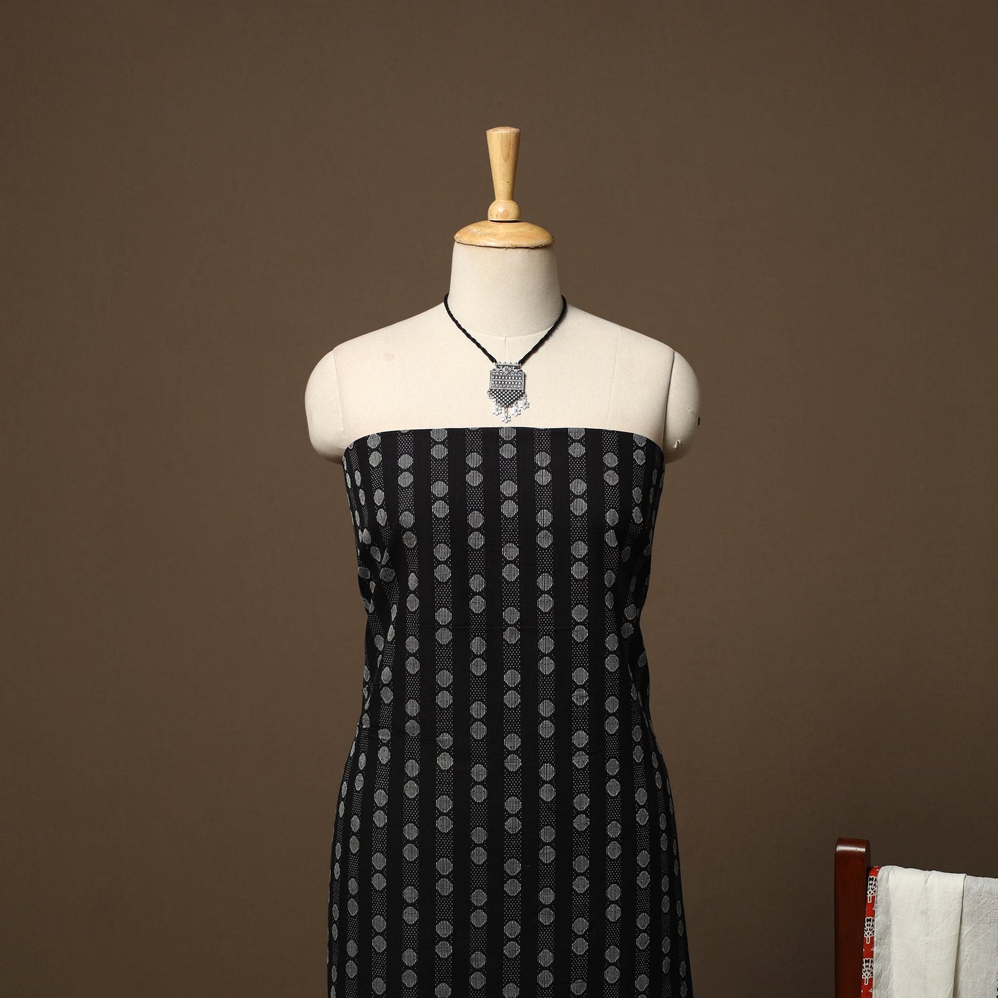 Jacquard weave cotton 2pc unstitched dress material