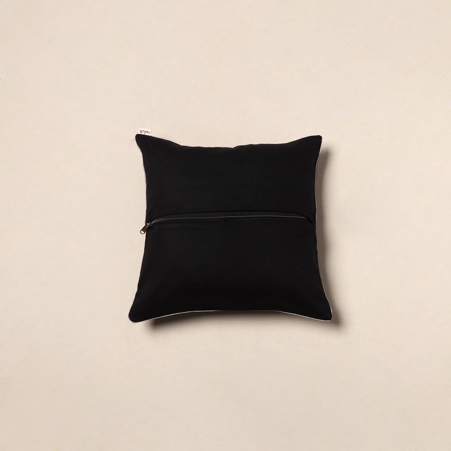 Jacquard weave cotton cushion cover 43 - handcrafted