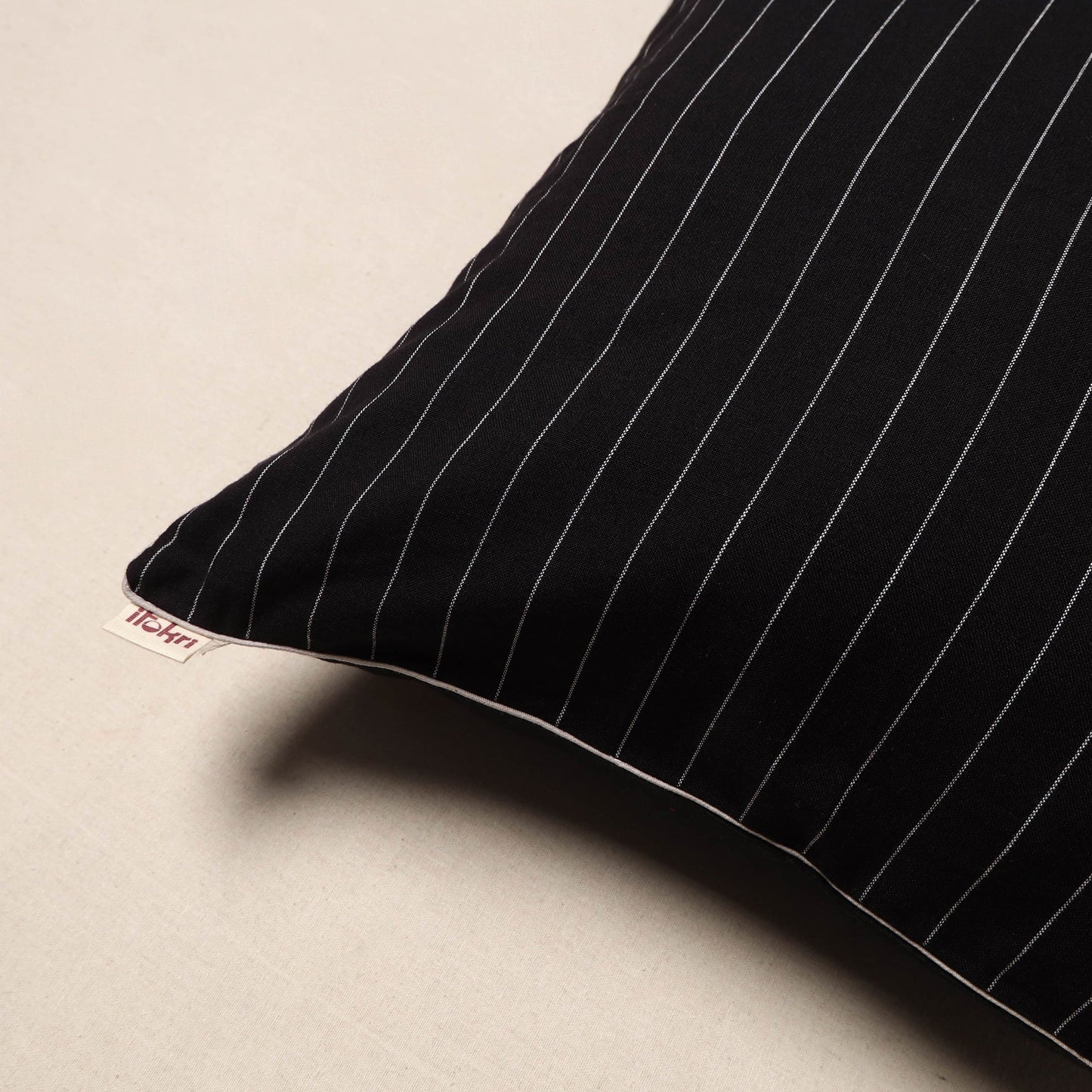 Jacquard weave cotton cushion cover 43 - handcrafted