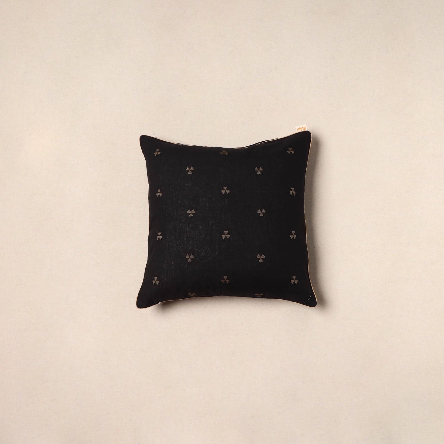 Jacquard weave cotton cushion cover 50 - handcrafted