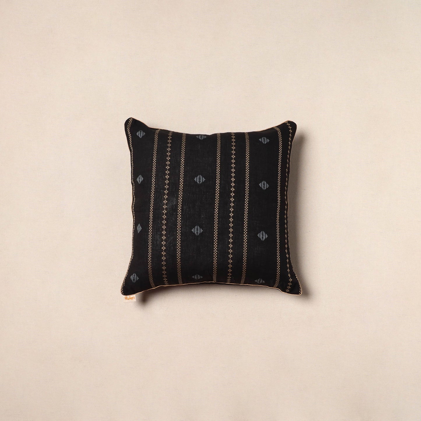 Jacquard weave cotton cushion cover 51 - handcrafted