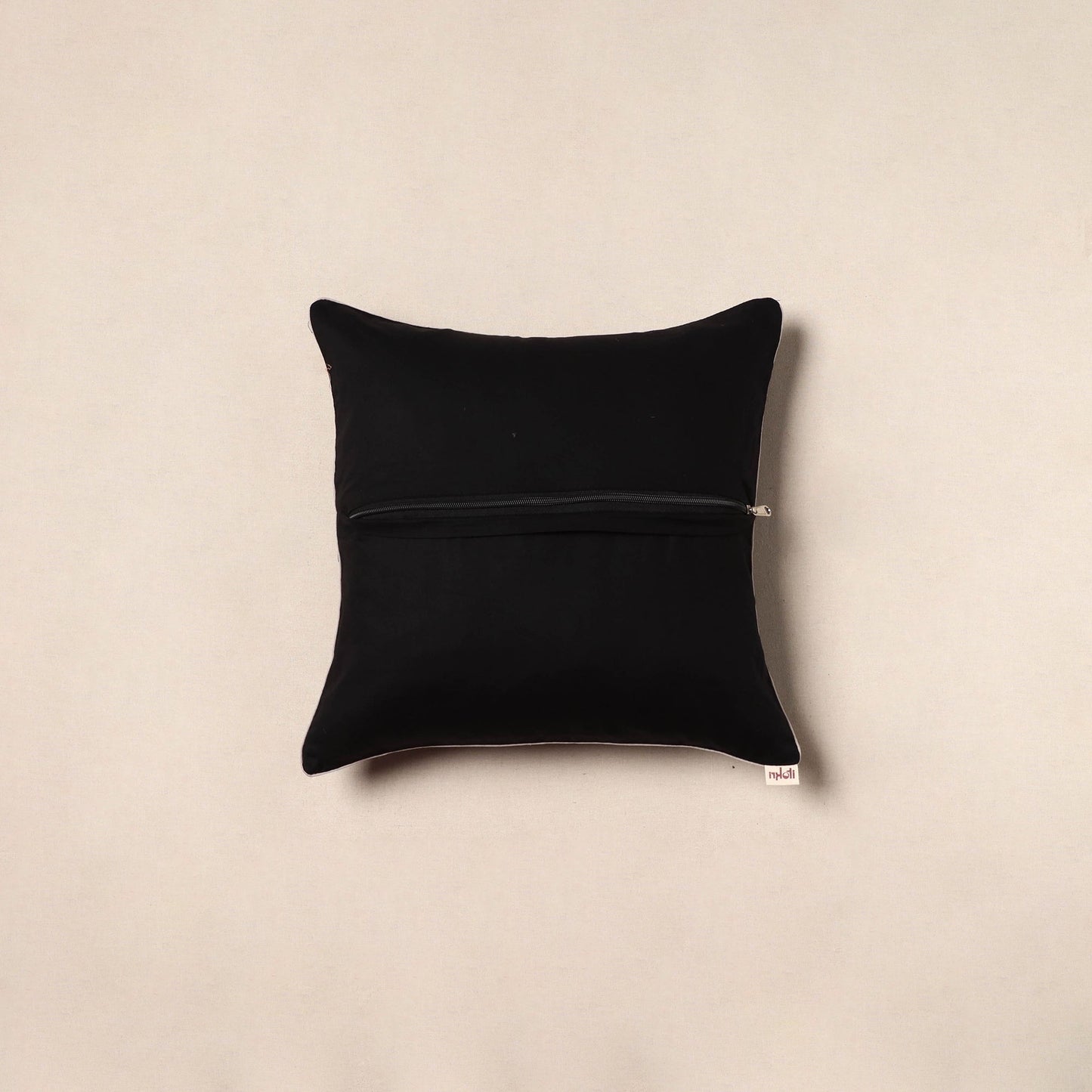 Jacquard weave cotton cushion cover 53 - handcrafted