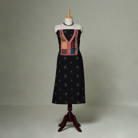 Jacquard weave cotton patchwork unstitched kurta material