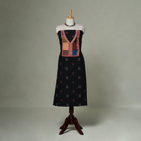 Jacquard weave cotton patchwork unstitched kurta material