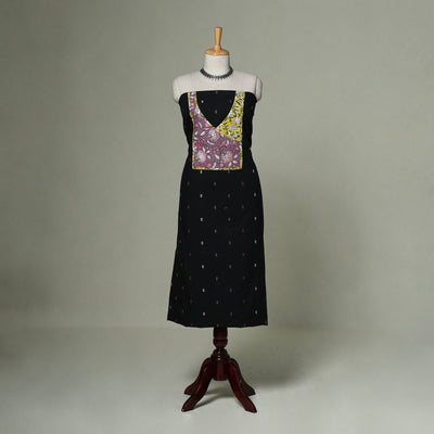Jacquard weave cotton patchwork unstitched kurta material