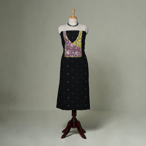 Jacquard weave cotton patchwork unstitched kurta material