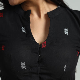 Buy Jacquard Weave Cotton Stitched Blouse 