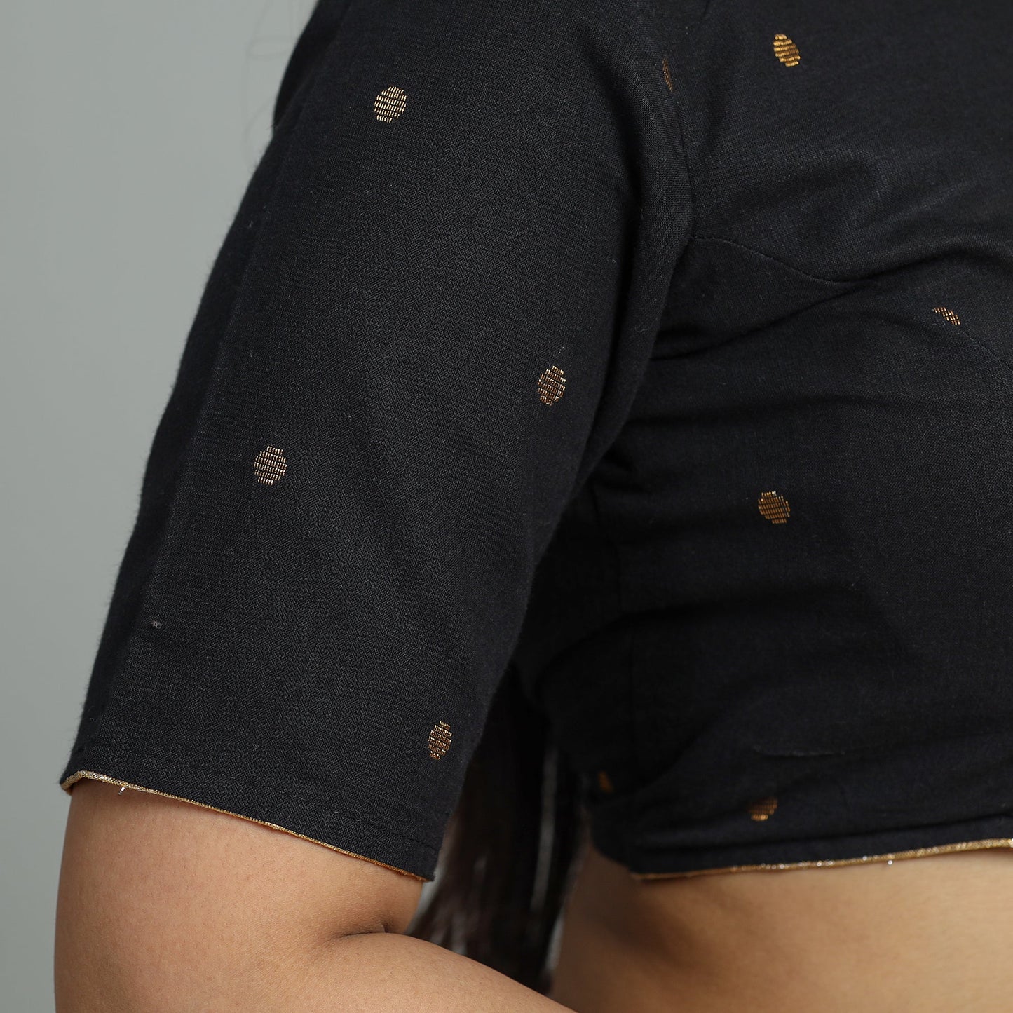 Buy Jacquard Weave Cotton Stitched Blouse 