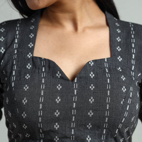Buy Jacquard Weave Cotton Stitched Blouse 