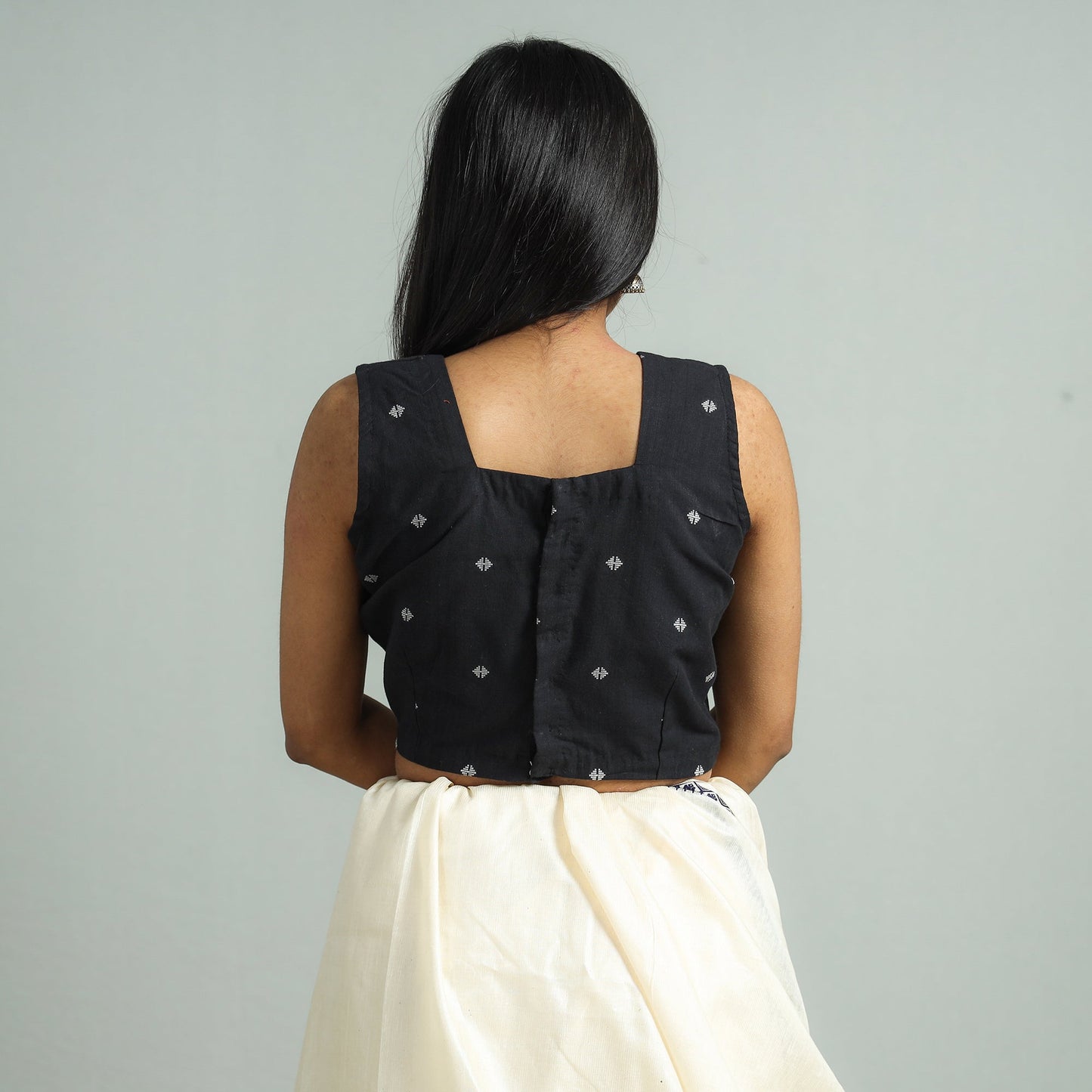 jaquard stitched blouse 