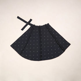 Jacquard weave cotton wrap around skirt 40 - handcrafted