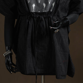 Jacquard weave patchwork cotton kaftan (short) 01