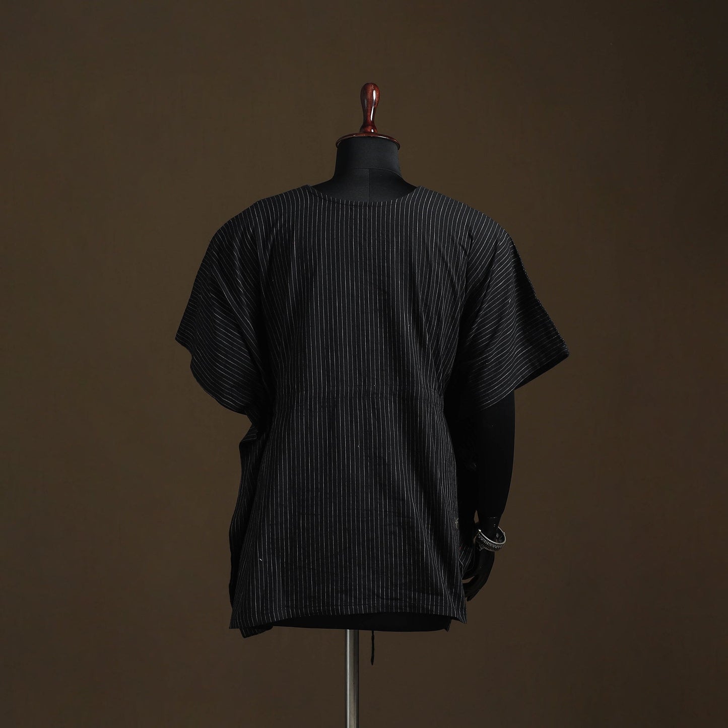 Jacquard weave patchwork cotton kaftan (short) 01