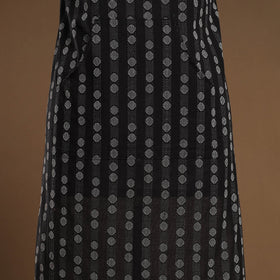 Buy Black Jacquard Weaving Cotton Apron with Pocket