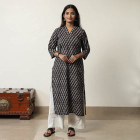 Buy Jahota Block Printed Cotton Straight Kurta 01 Online at iTokri.com