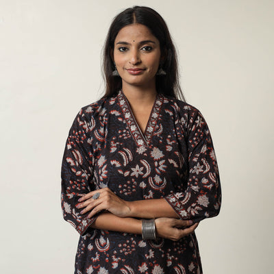 Buy Jahota Block Printed Cotton Straight Kurta 02 Online at iTokri.com