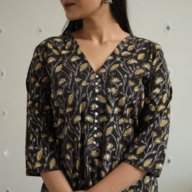 Buy Jahota Block Print Cotton Straight Kurta for Women