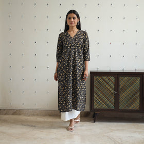 Buy Jahota Block Print Cotton Straight Kurta for Women