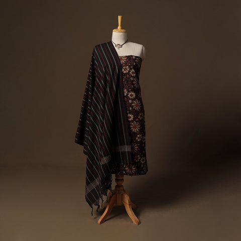 Jahota hand block print natural dyed cotton 2pc unstitched