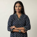 Buy Jahota Block Printed Cotton Straight Kurta for Women