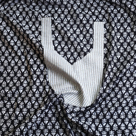 Buy Black Jaipur Print Patchwork Cotton Kurta Material