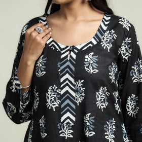 Jaipur Printed Kurta with Palazzo & Dupatta Set
