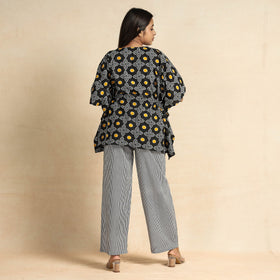  Jaipur Screen Printed Cotton Kaftan & Pyjama Night Suit Set 