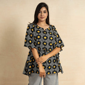  Jaipur Screen Printed Cotton Kaftan & Pyjama Night Suit Set 