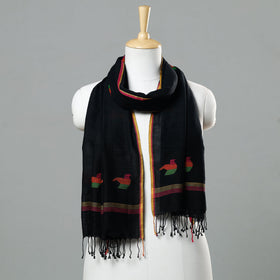  Jamdani Handloom Cotton Stole with Tassels Online at iTokri.com