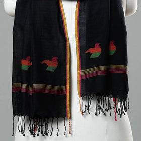  Jamdani Handloom Cotton Stole with Tassels Online at iTokri.com