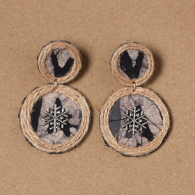 Jannat jute fabart handmade earrings - handcrafted