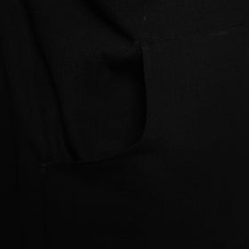 Black - jhiri handloom cotton apron with pocket 17