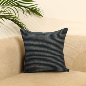  Black Jhiri Handloom Cotton Cushion Cover