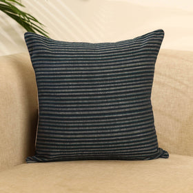  Black Jhiri Handloom Cotton Cushion Cover
