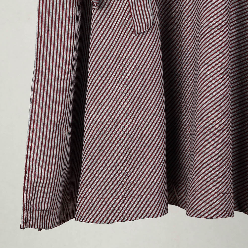 Black - Jhiri Handloom Cotton Wrap Around Plain Skirt 25