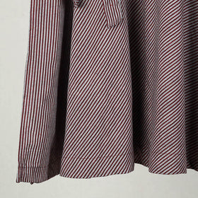 Black - Jhiri Handloom Cotton Wrap Around Plain Skirt 25