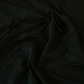 Black - Jhiri Pure Handloom Cotton Double Bedcover (108 x 90 in)