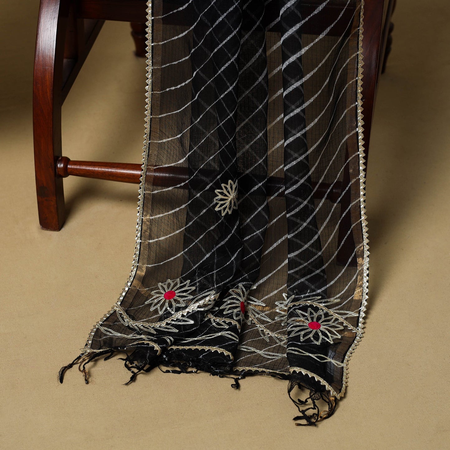 Kacchi gota patti work natural dyed pure cotton 3pc