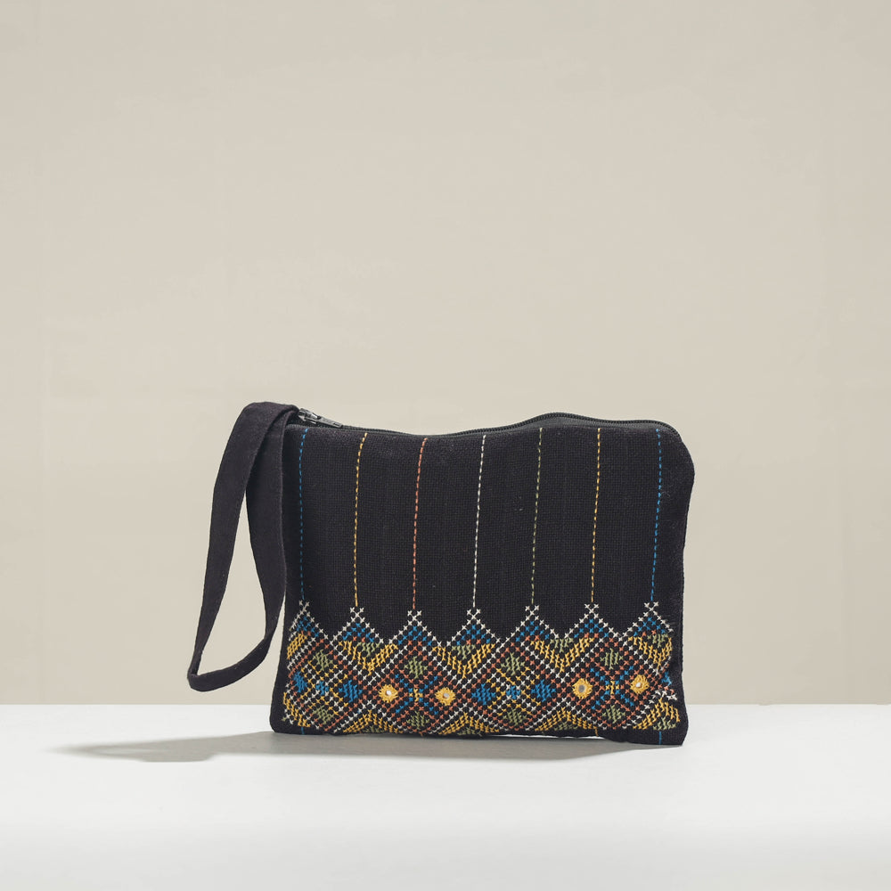  Kala Raksha Jat Hand Embroidered Cotton Coin Pouch 