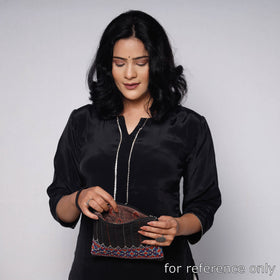  Kala Raksha Jat Hand Embroidered Cotton Coin Pouch 