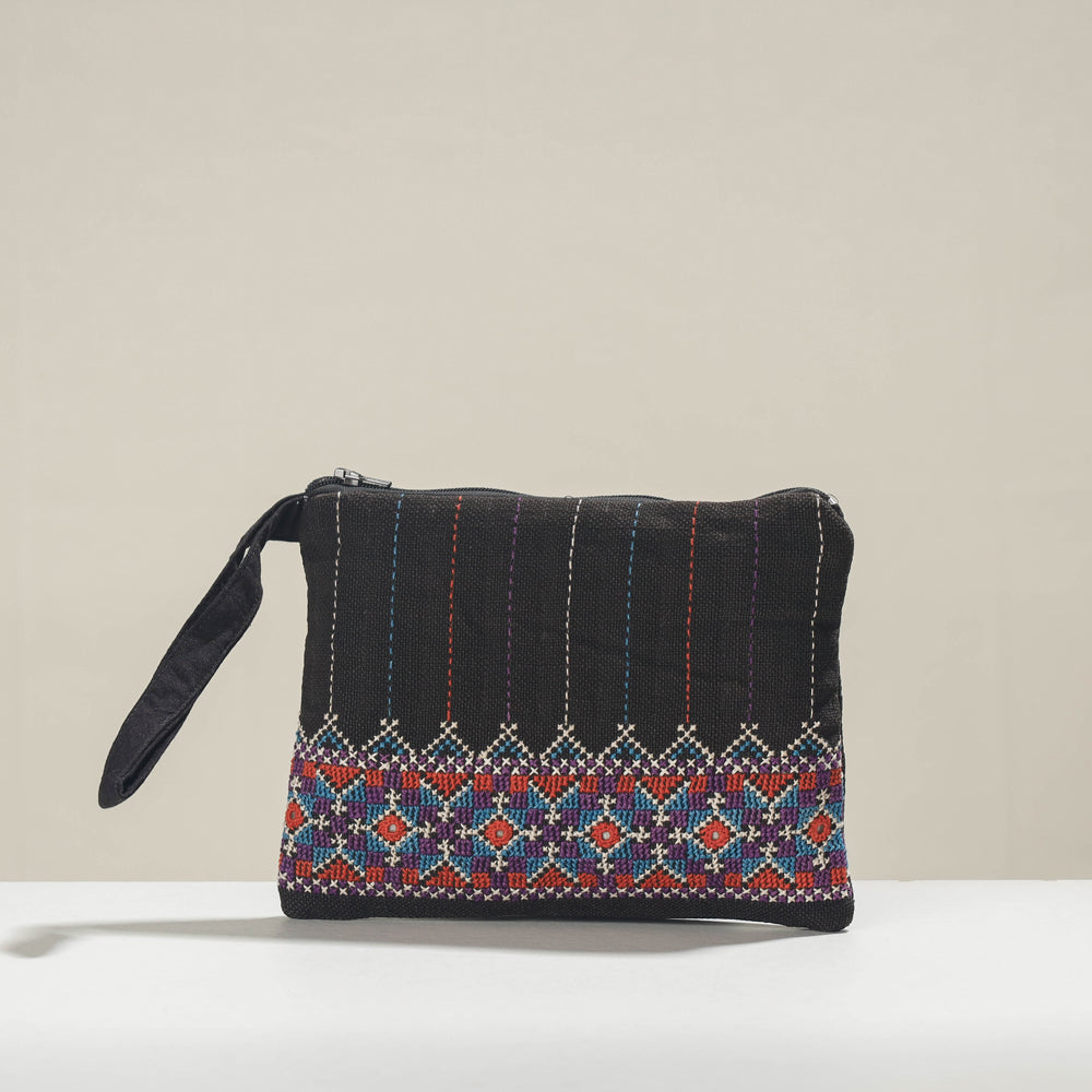  Kala Raksha Jat Hand Embroidered Cotton Coin Pouch 