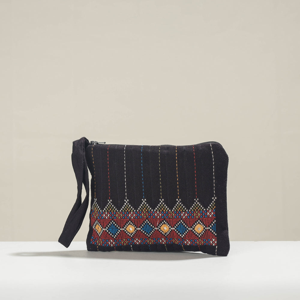  Kala Raksha Jat Hand Embroidered Cotton Coin Pouch 