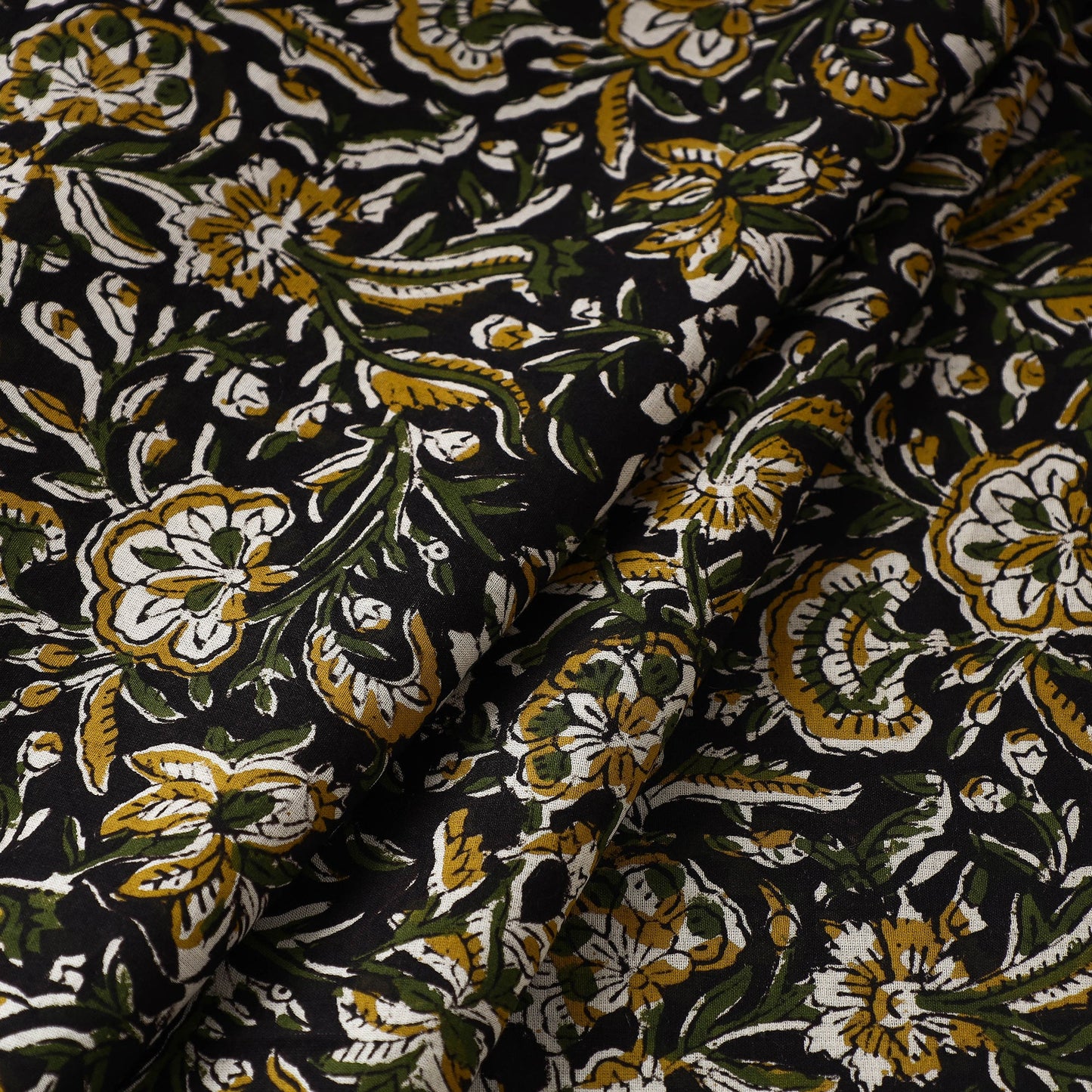 Traditional Bagru Print Fabric from Rajasthan