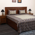Kalamkari patchwork cotton bedsheet set 27 - handcrafted