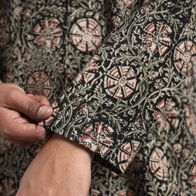 Buy Kalamkari Block Printed Cotton Men Long Kurta Online at iTokri.com