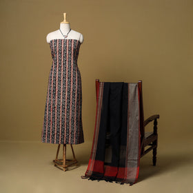 Kalamkari cotton 2pc unstitched dress material