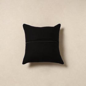 Black - kalamkari cotton cushion cover 33 - handcrafted