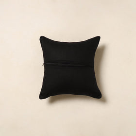 Black - kalamkari cotton cushion cover 38 - handcrafted