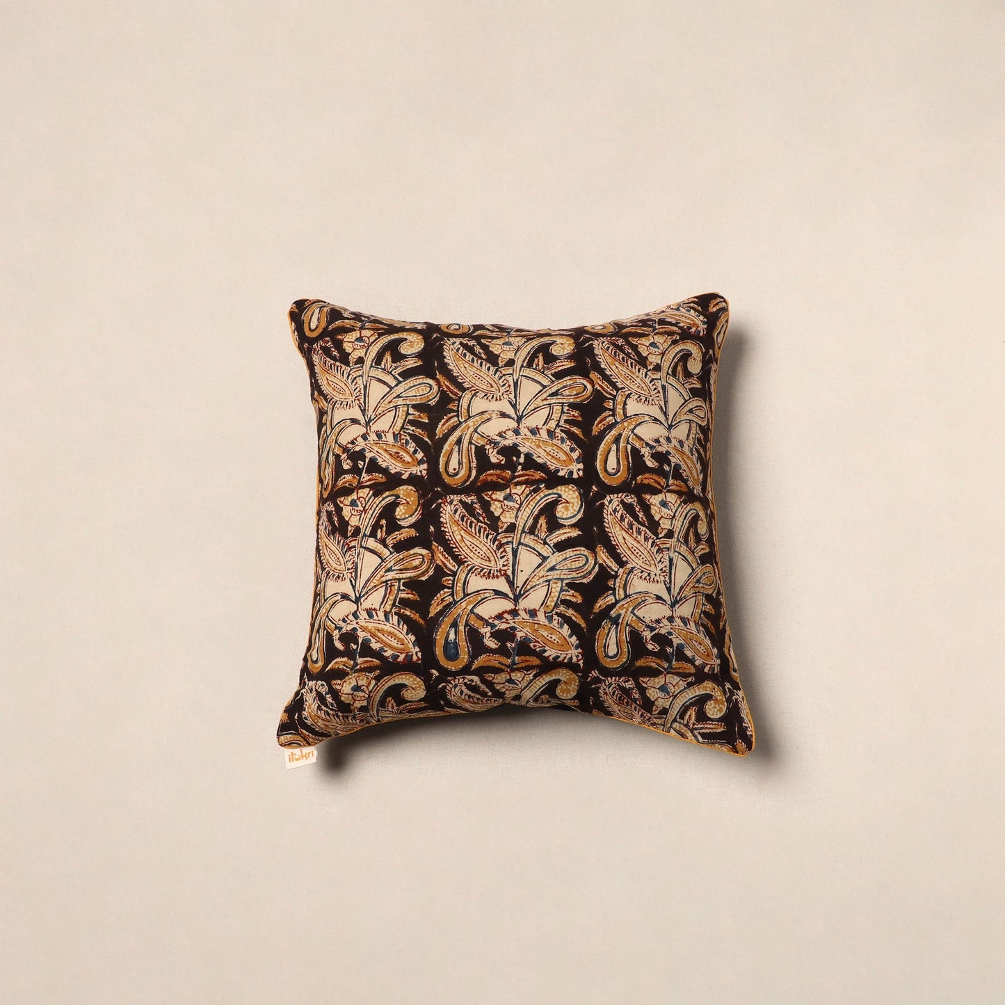 Kalamkari cotton cushion cover 41 - handcrafted